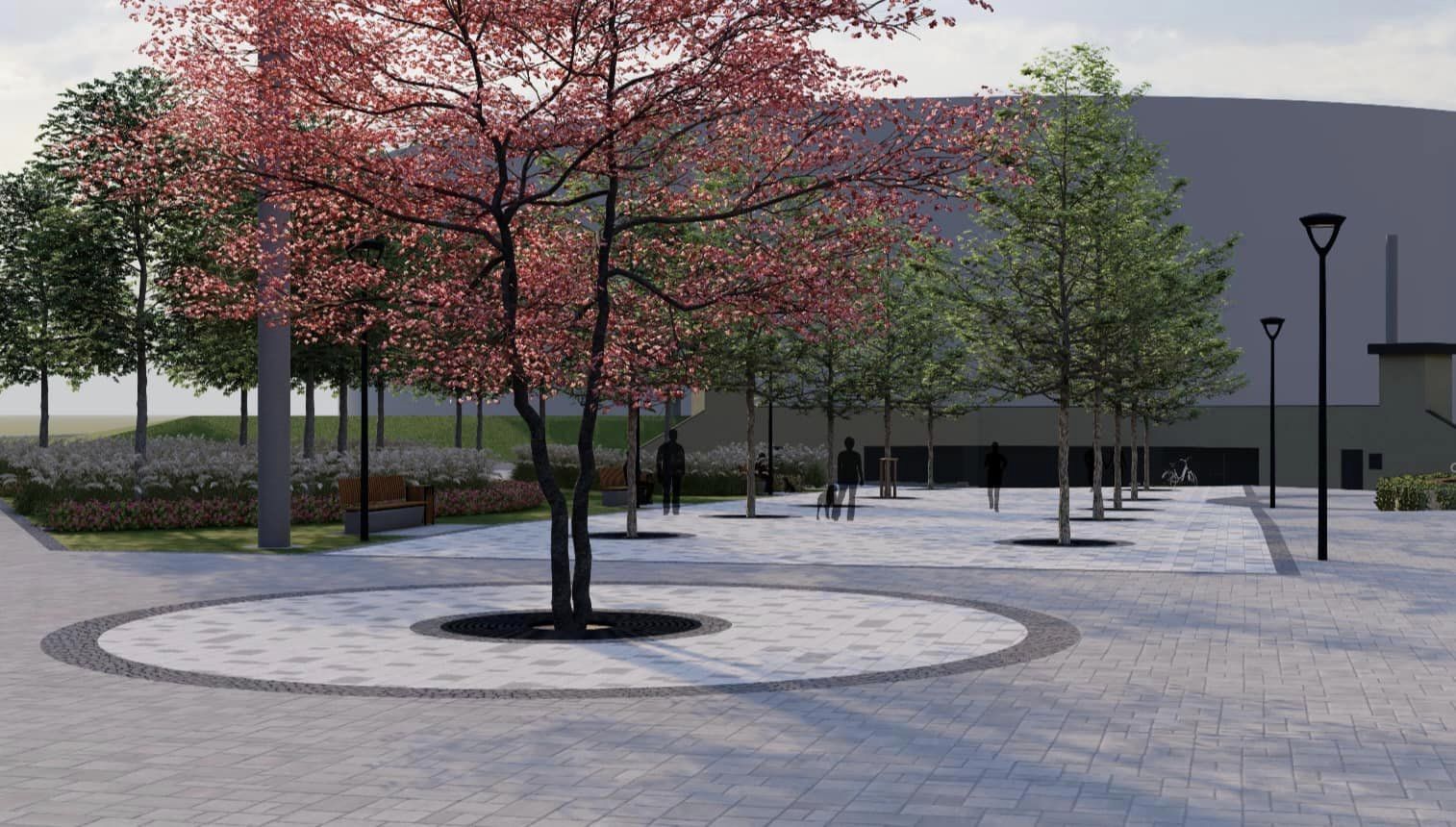 В Киеве показали концепцию нового сквера возле метро &quot;Героев Днепра&quot;: фото и особенности