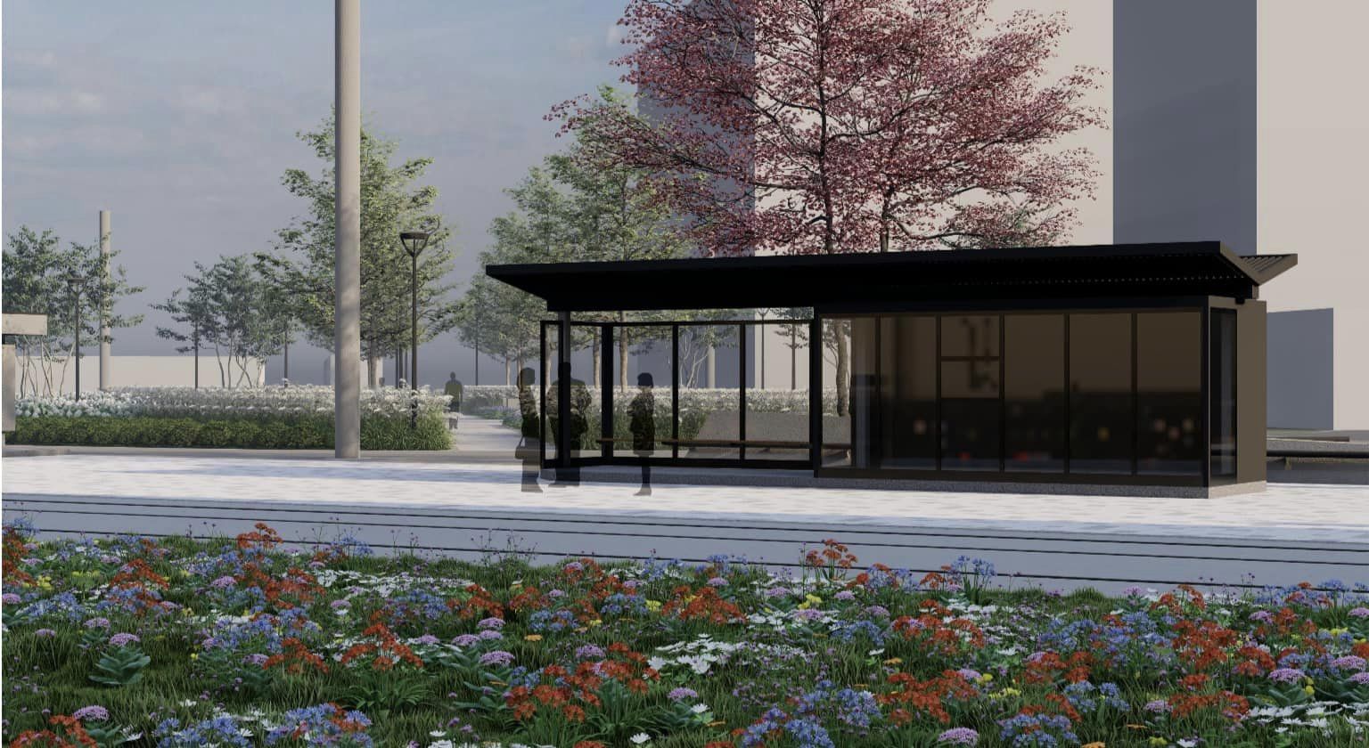 В Киеве показали концепцию нового сквера возле метро &quot;Героев Днепра&quot;: фото и особенности