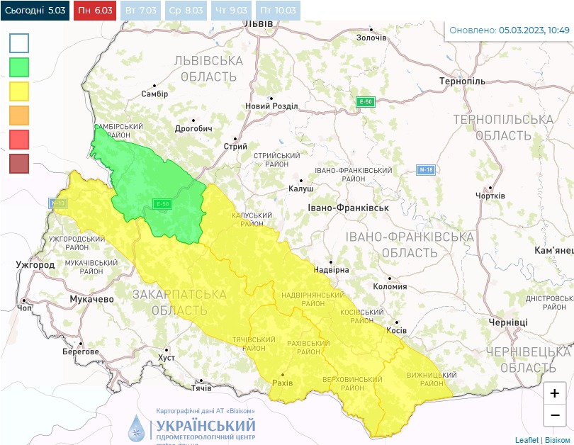 Украинцев предупредили о возможном сходе лавин в четырех областях