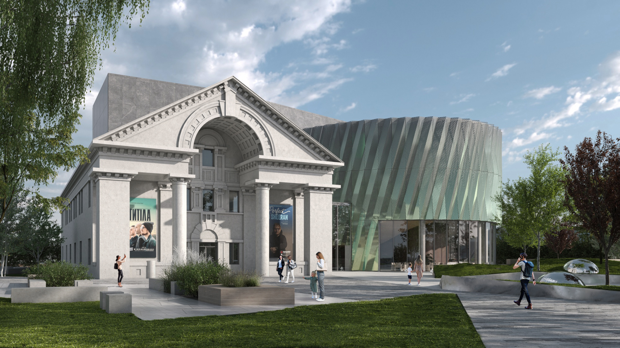 Без радянського минулого: показали проєкт відбудови будинку культури в Ірпені