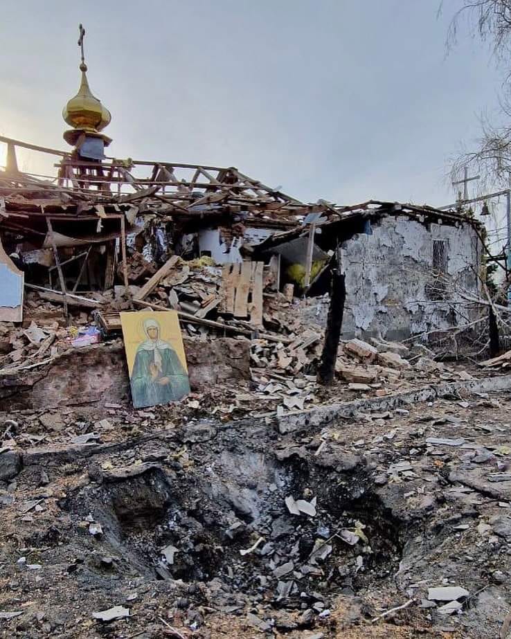 Російська армія ракетним ударом зруйнувала церкву під Запоріжжям