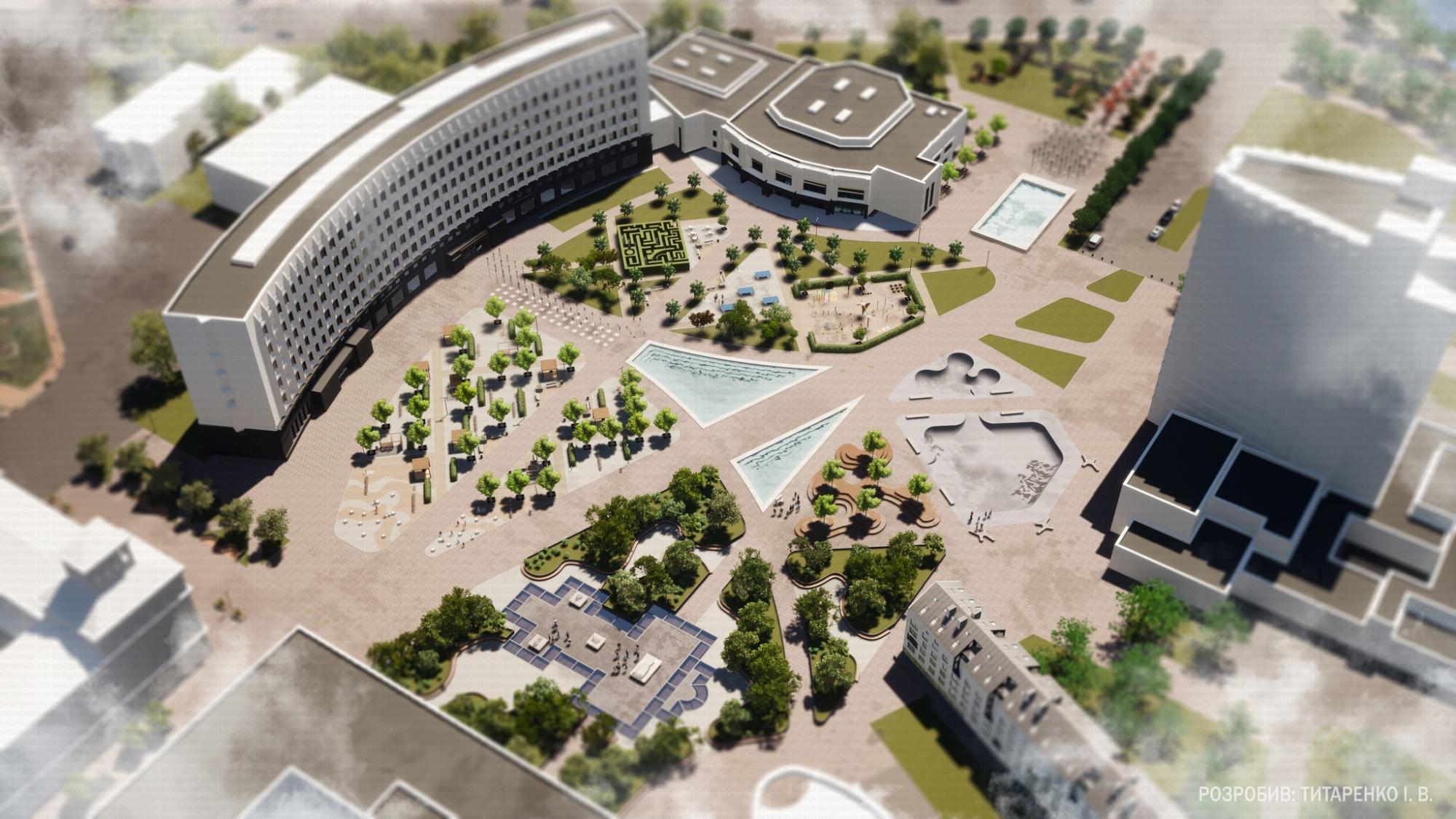 Дивіться, яким може стати центр Сум після реконструкції. Архітектор показав новий проєкт (фото)