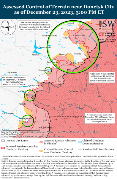 Украинские войска сохранили свои позиции в районе Крынок Херсонской области: карты ISW