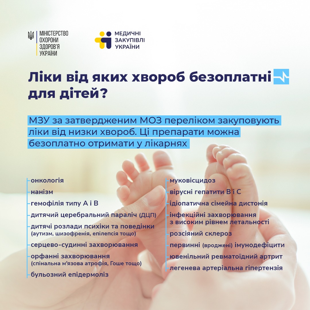 Діти мають право на безплатні ліки. У МОЗ пояснили, як їх отримати