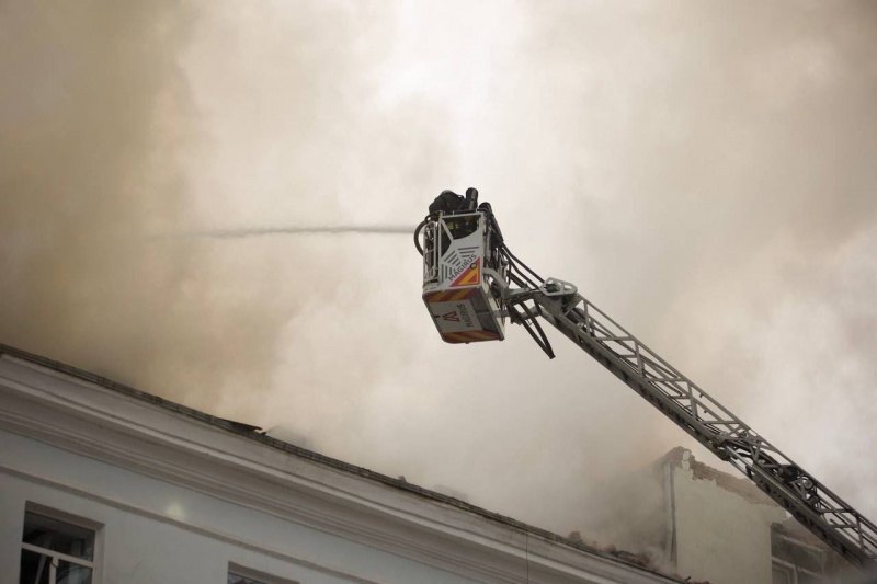 Russian massive drone strike on Dnipro: Medical center and dental clinic hit, one dead