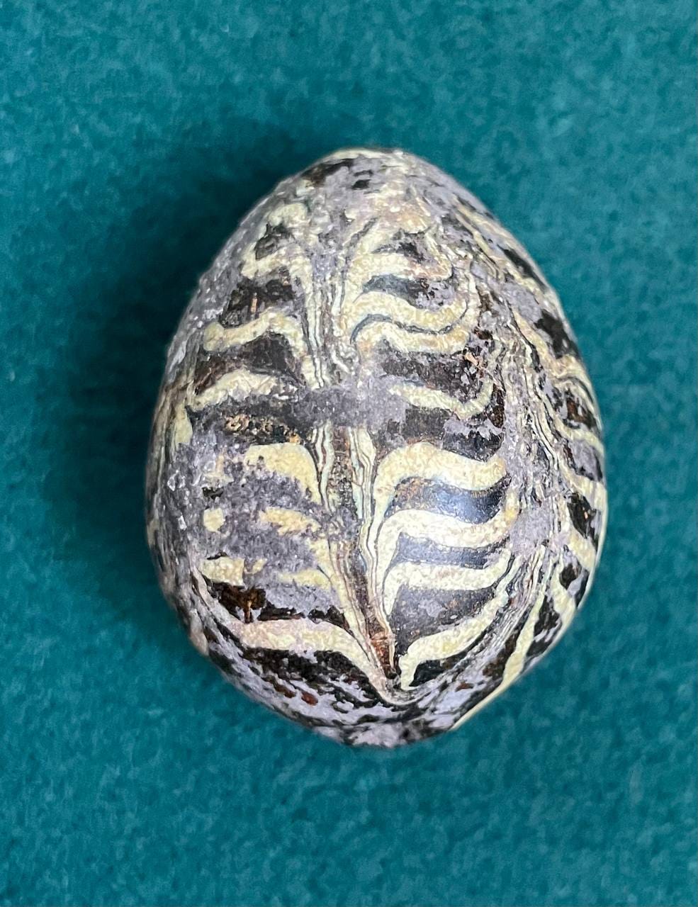 На Волыни мужчина копая огород случайно обнаружил писанку Х-ХІ века (фото)