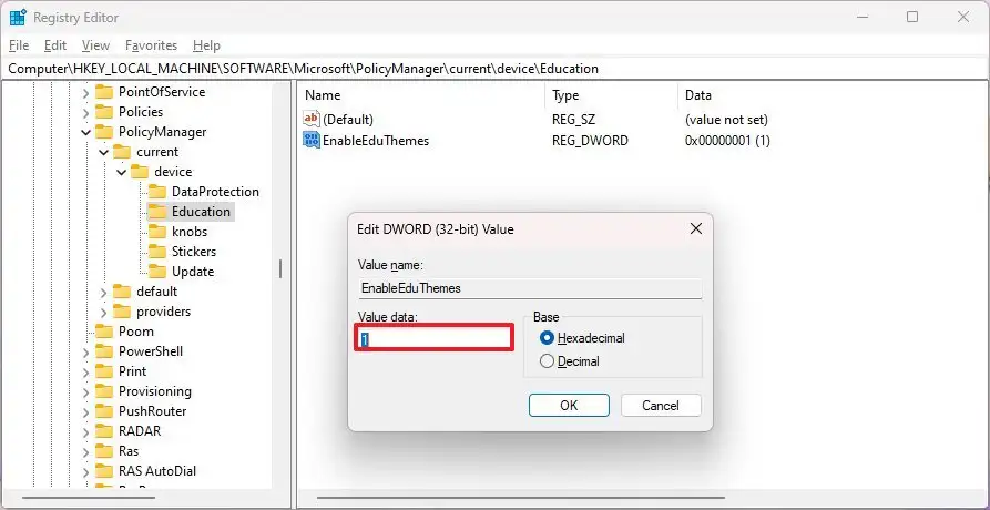Як увімкнути приховані теми в Windows 11