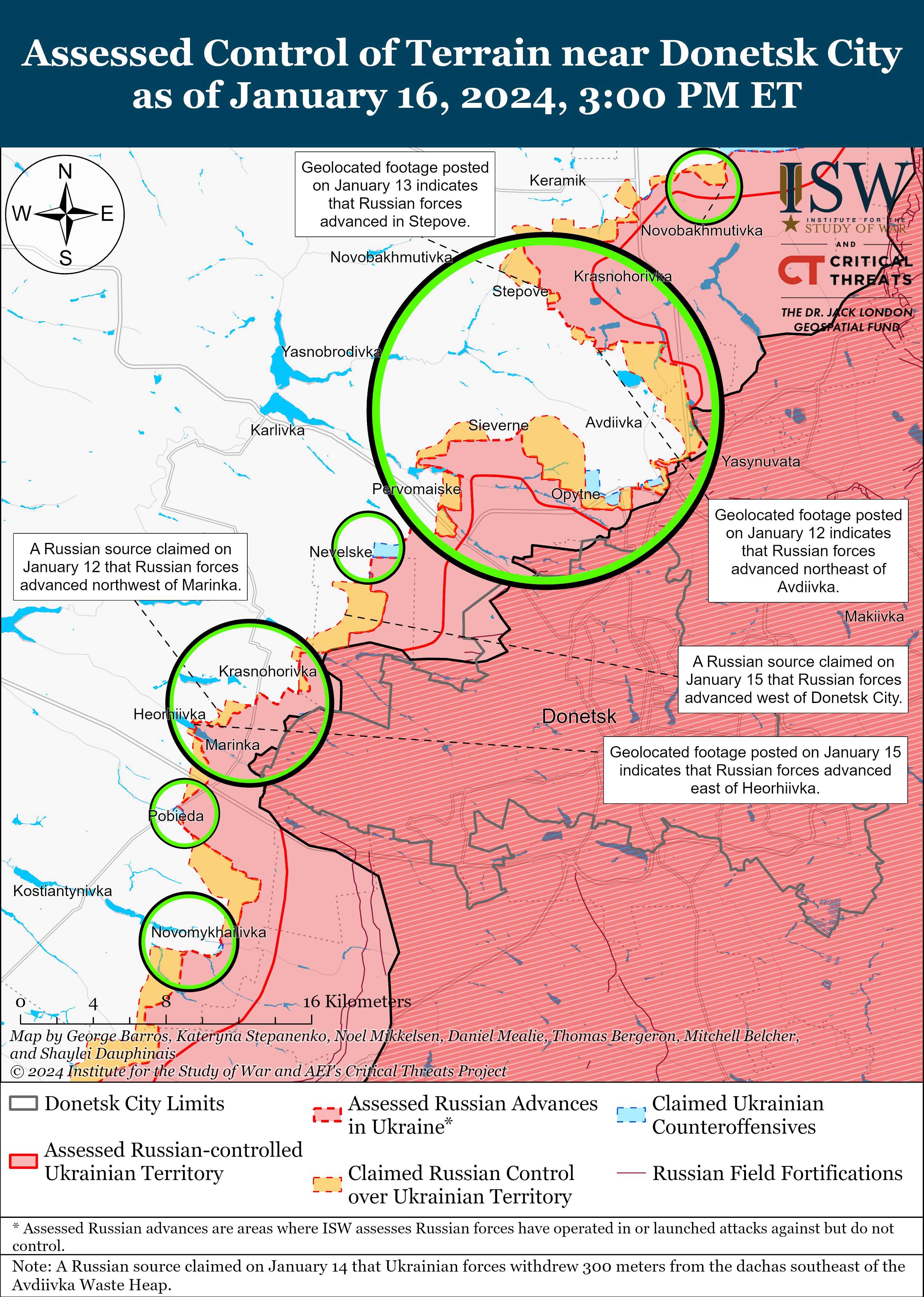 Войска РФ боятся прорыва в Херсонской области и усиливают укрепления: карты ISW
