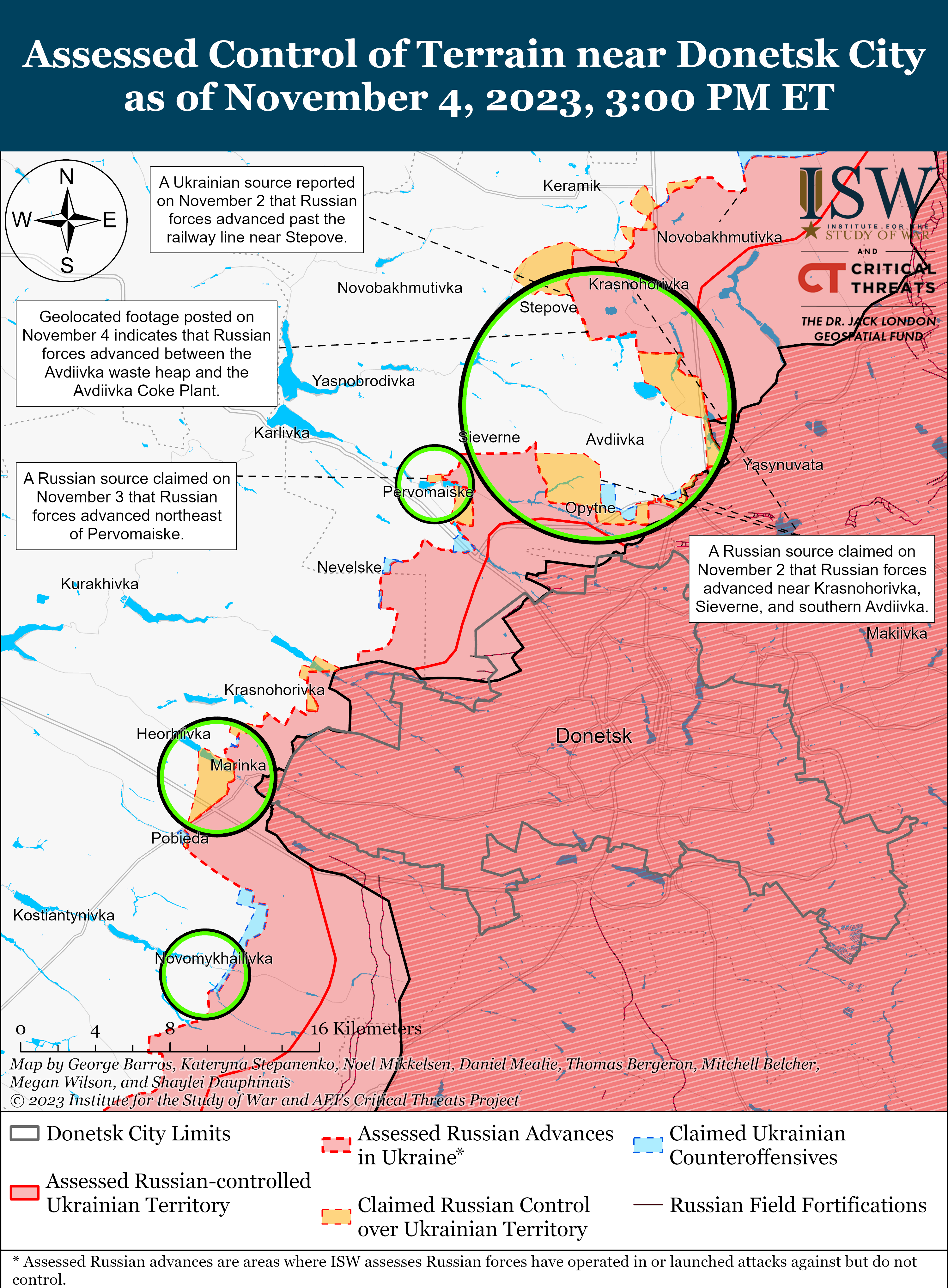 ВСУ продвинулись на южном фланге Бахмута: карты ISW