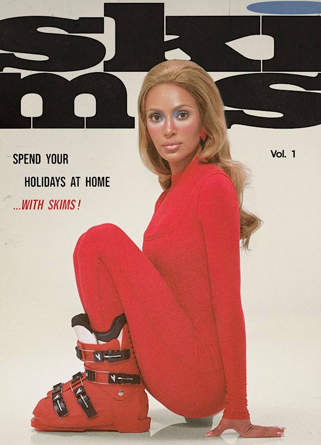 Ким Кардашьян представила новогодний кампейн в стиле 90-х