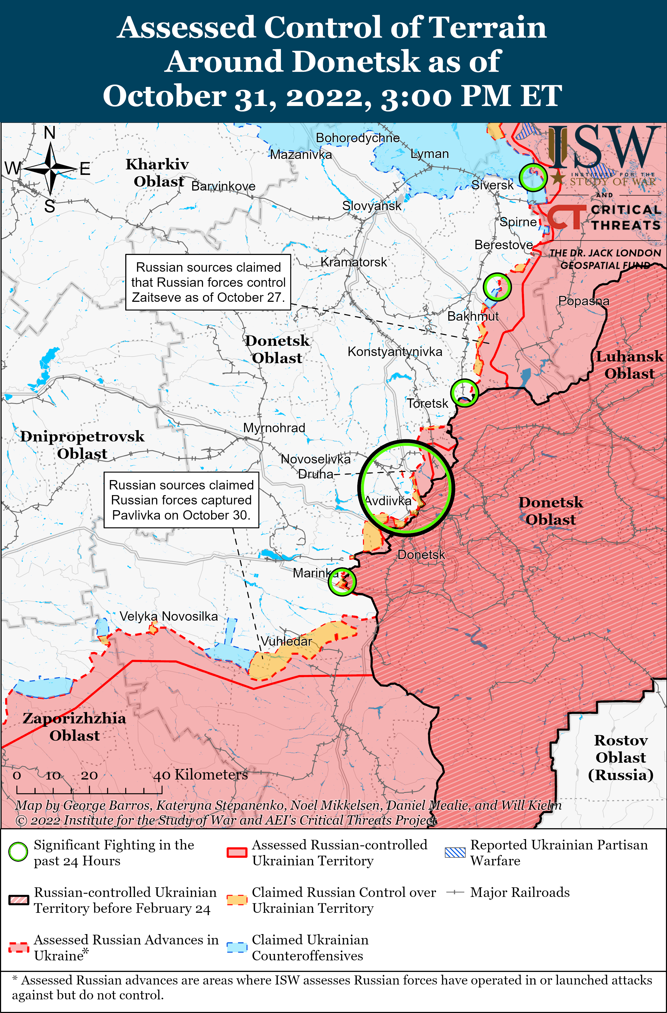 ВСУ продвинулись к востоку от Купянска и отбили атаки на Бахмут: карты боев ISW