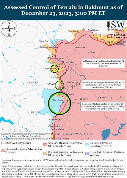 Украинские войска сохранили свои позиции в районе Крынок Херсонской области: карты ISW