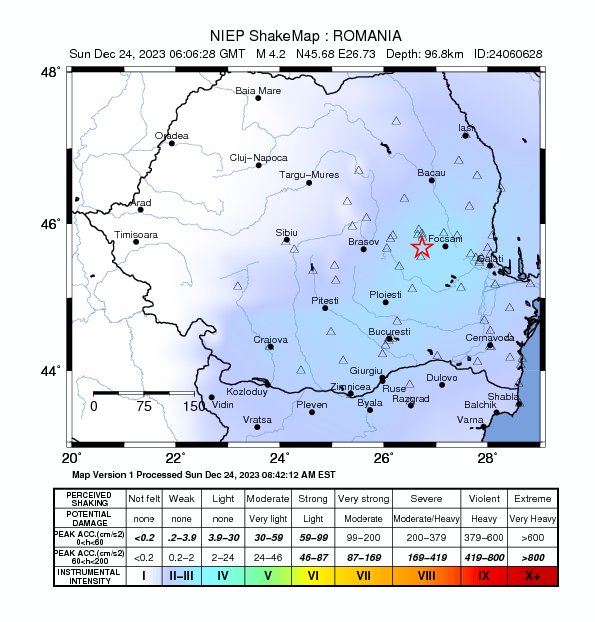 В Румынии произошло землетрясение, которое могли ощутить в Украине
