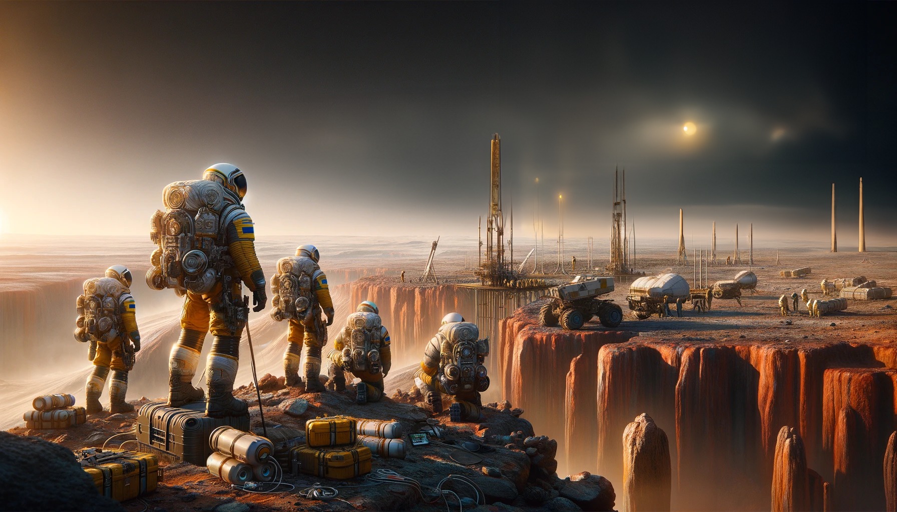 ИИ показал, как бы выглядели украинские поселения на всех планетах Солнечной системы