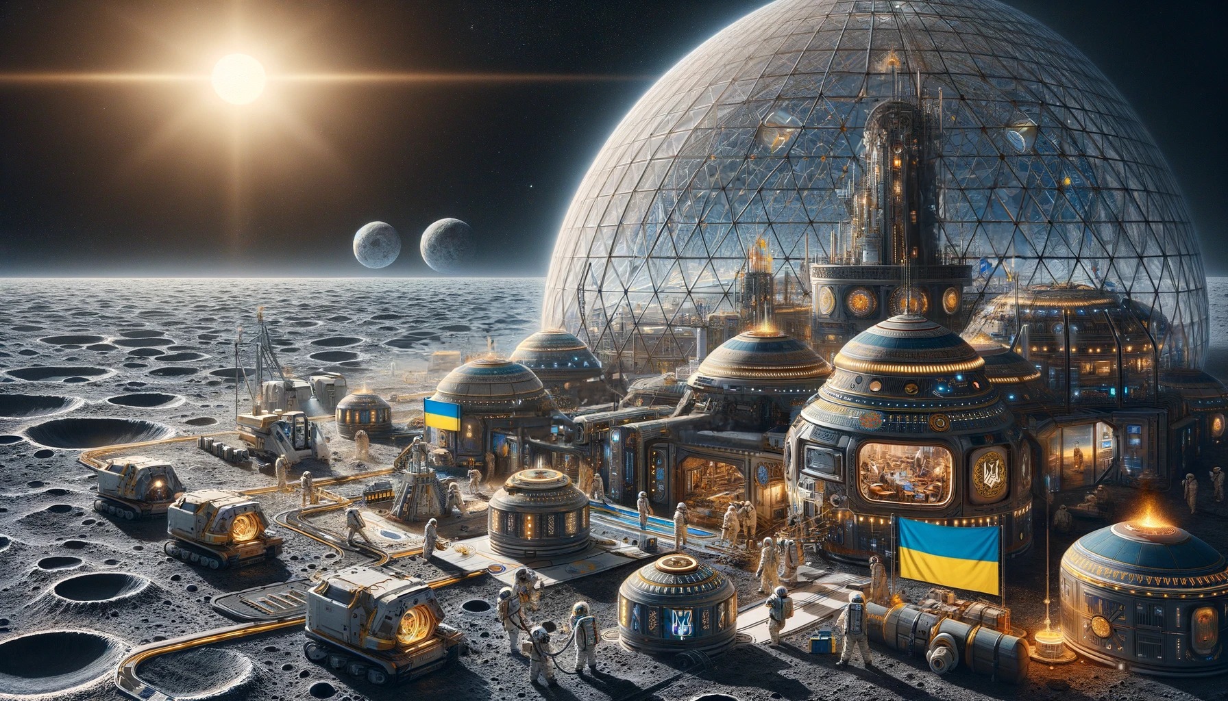ШІ показав, як би виглядали українські поселення на всіх планетах Сонячної системи