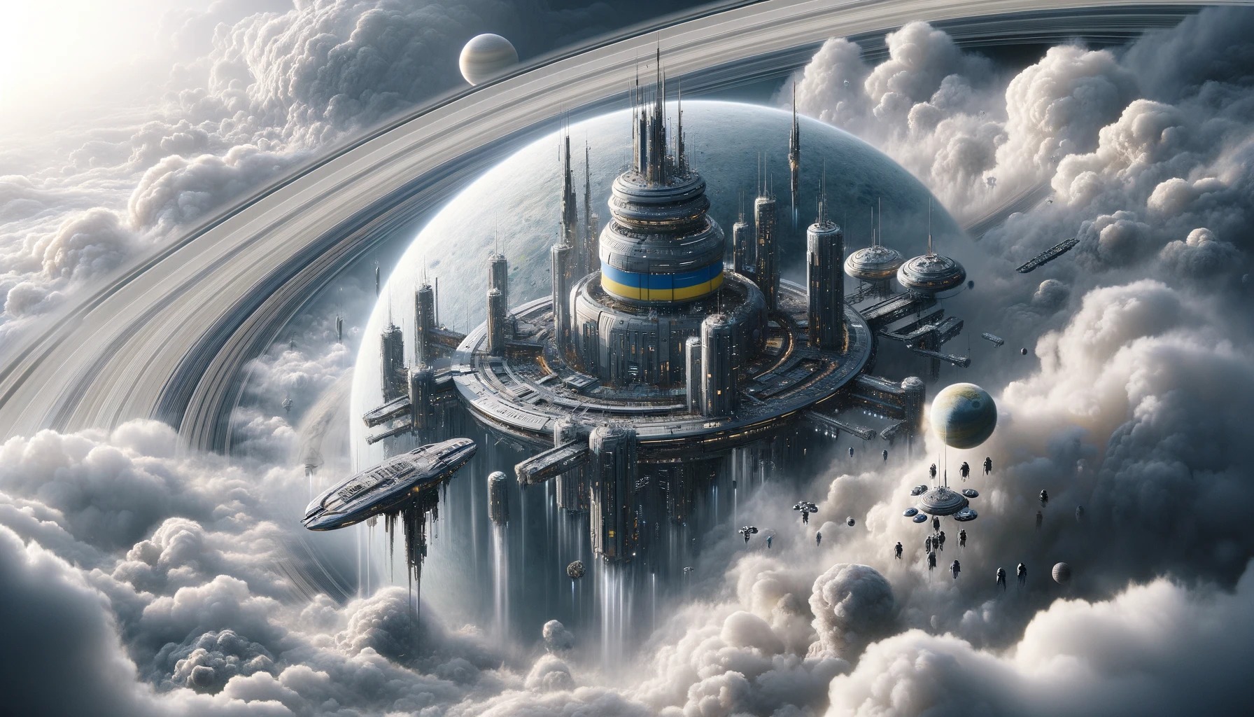 ИИ показал, как бы выглядели украинские поселения на всех планетах Солнечной системы