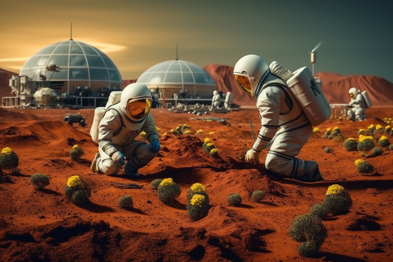 ИИ показал, как бы выглядели украинские поселения на всех планетах Солнечной системы