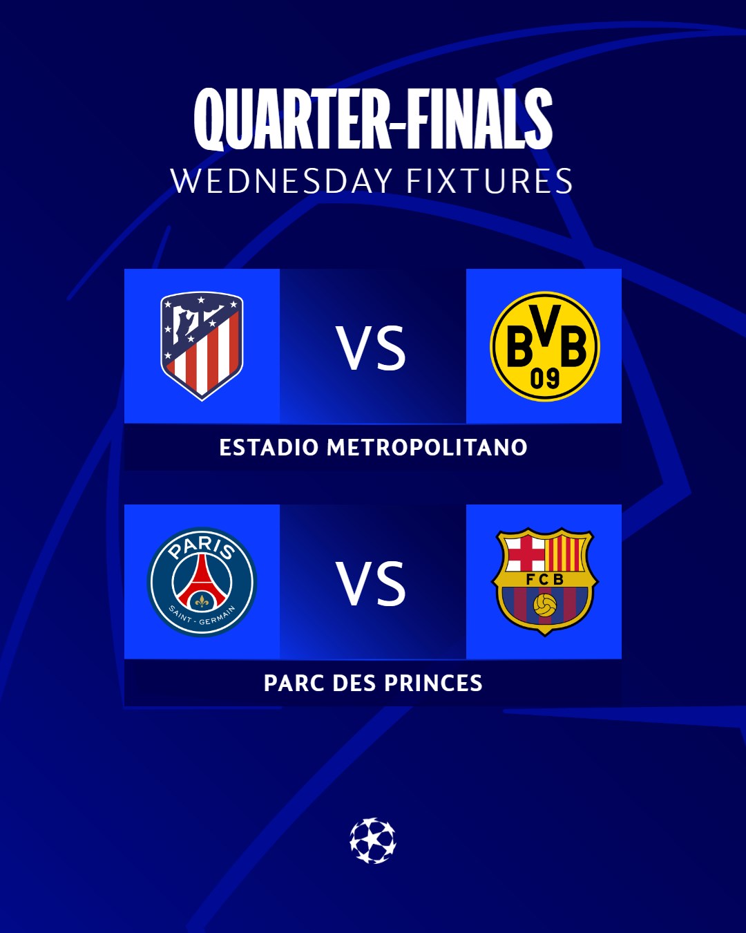 Продолжение Лиги чемпионов 10 апреля: полное расписание матчей среды