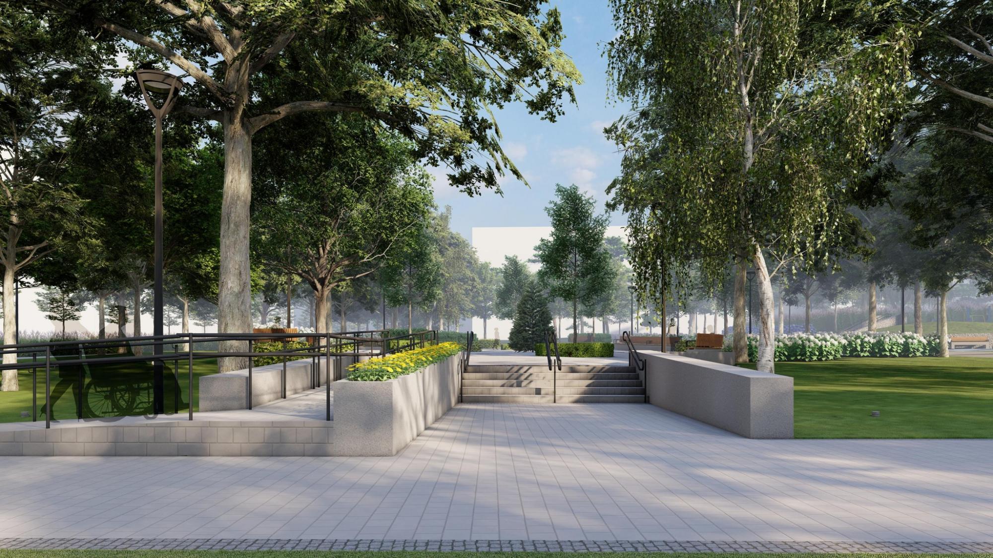 С ароматравами и дождевым садом. Смотрите, как изменится Павловский сквер (фото)