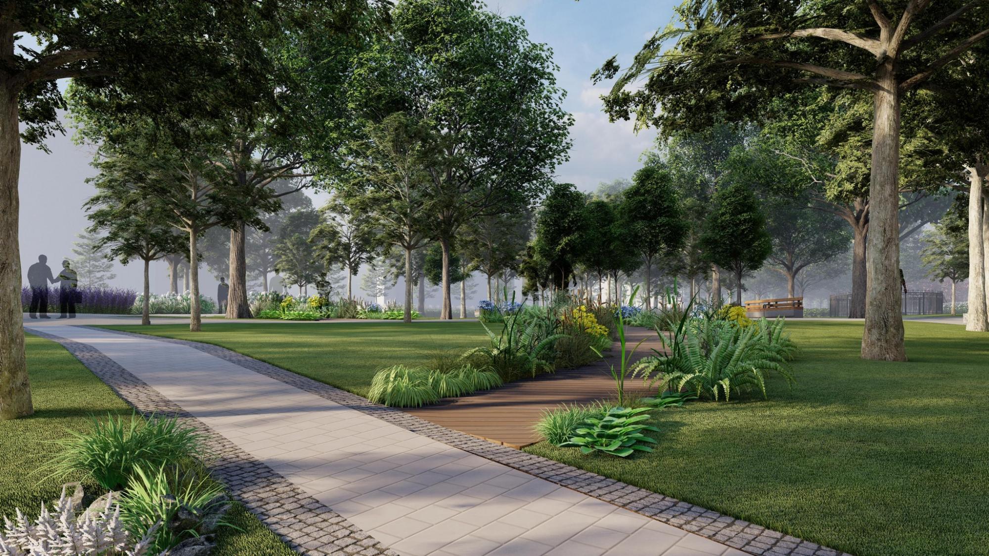 С ароматравами и дождевым садом. Смотрите, как изменится Павловский сквер (фото)