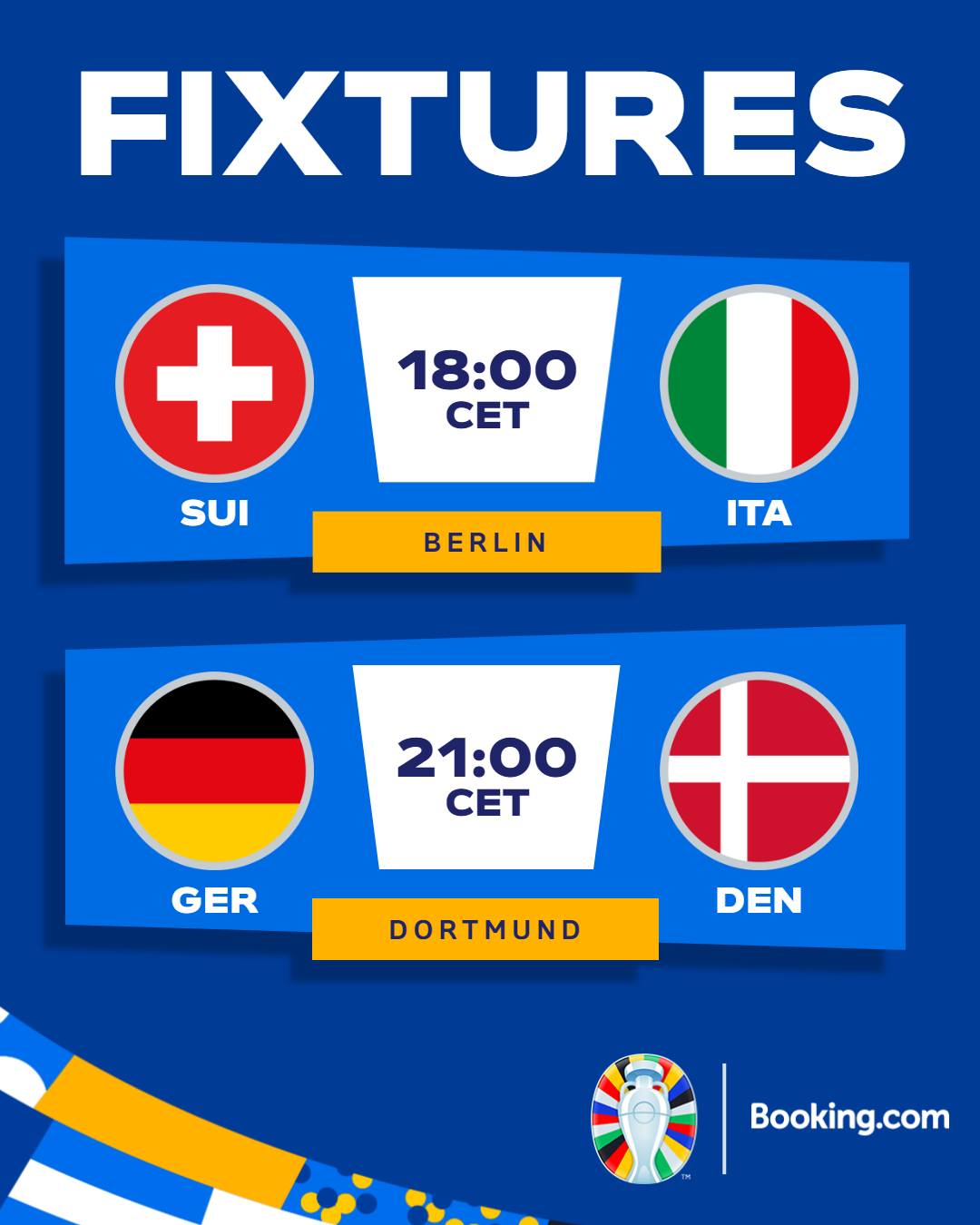 Євро-2024: повний розклад матчів 29 червня