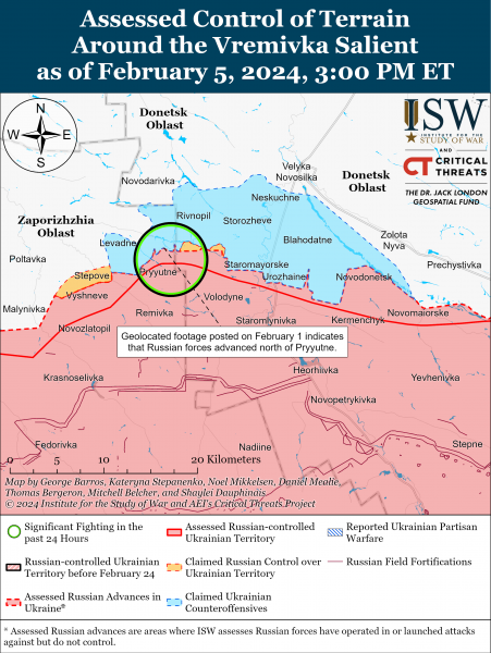 Украинские силы продвинулись к юго-западу от Авдеевки: карты ISW