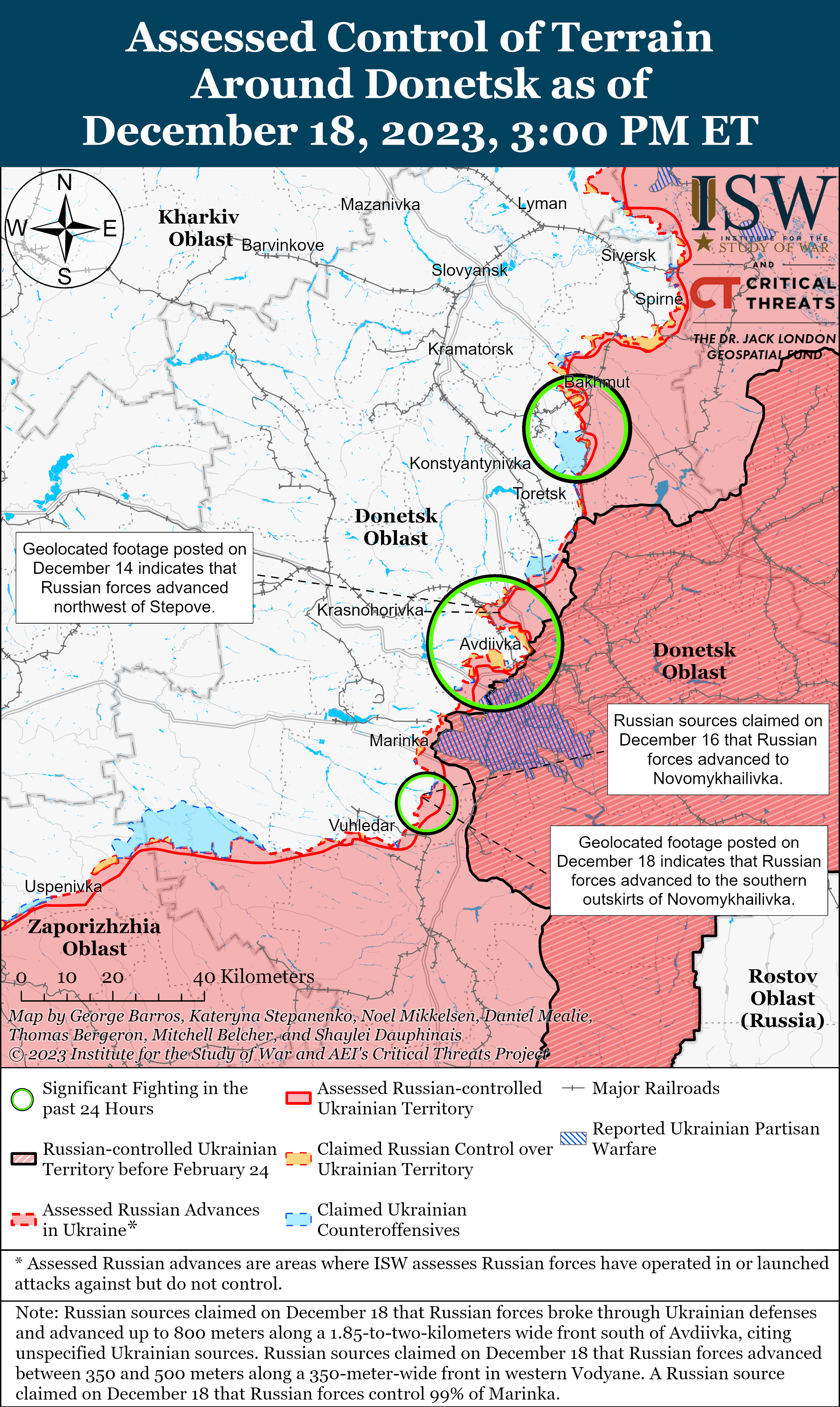 ВСУ атаковали в западной части Запорожской области: карты ISW