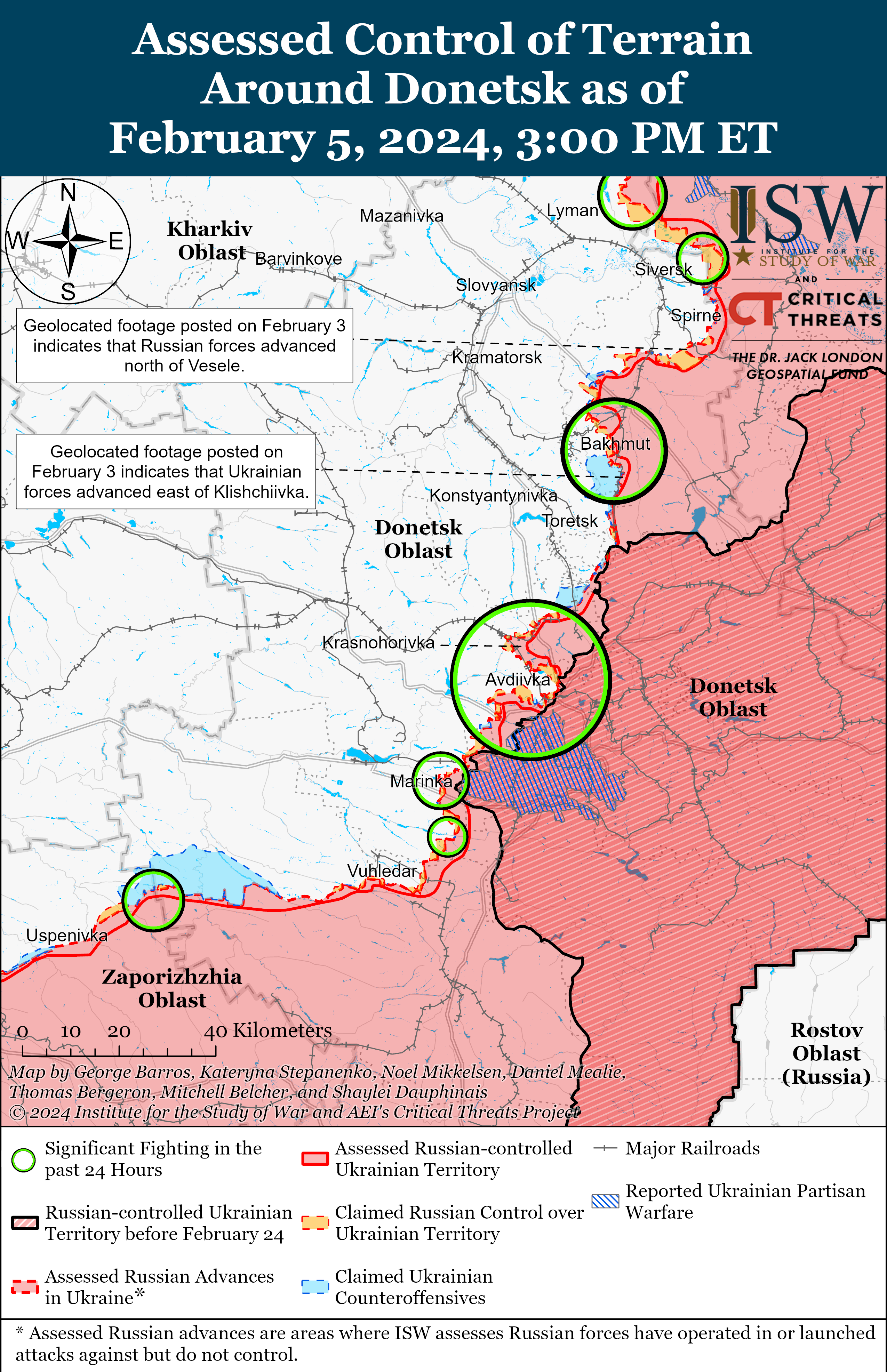 Українські сили просунулися на південний захід від Авдіївки: карти ISW