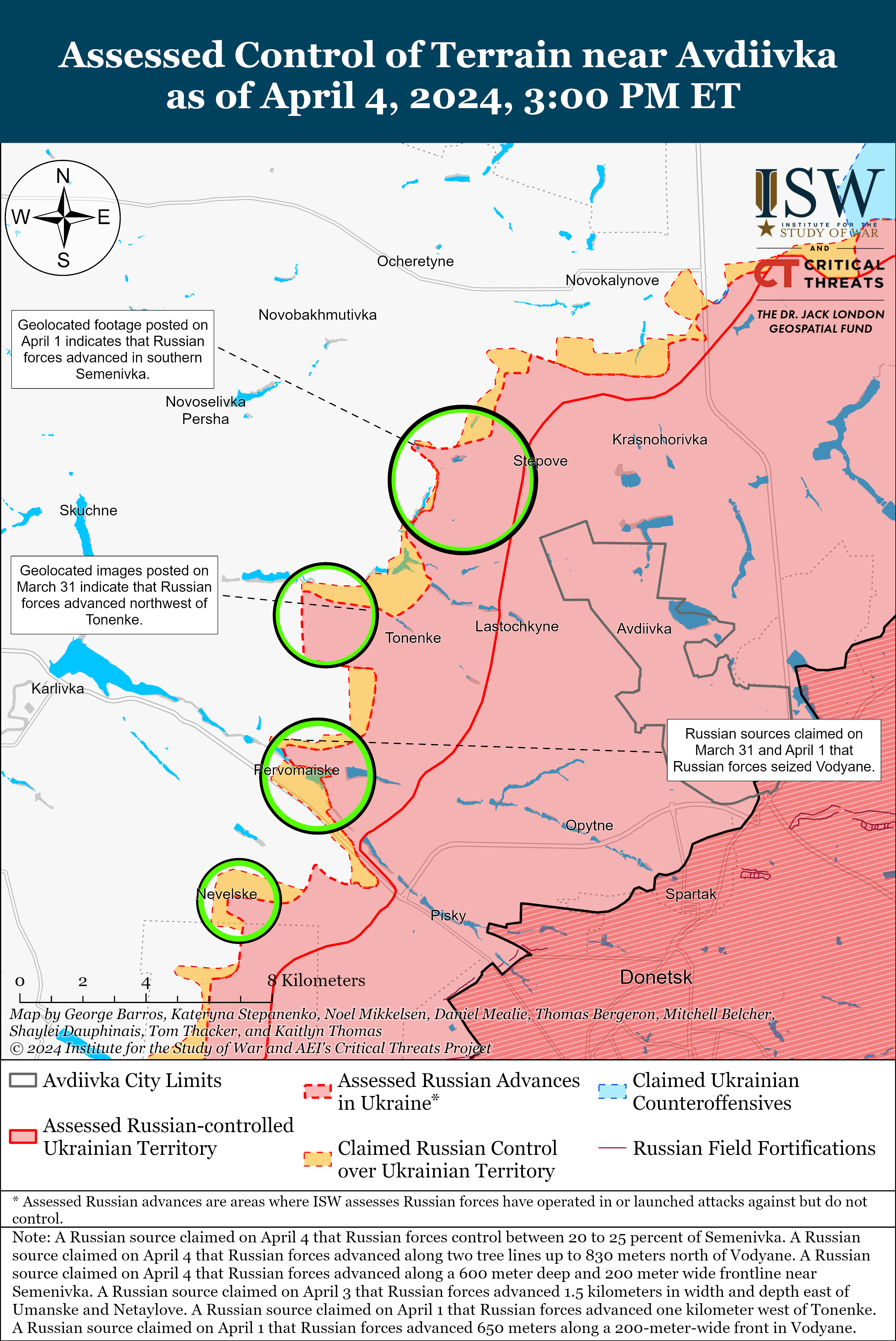 Російські війська нарощують темпи наступу на різних напрямках, — карти ISW