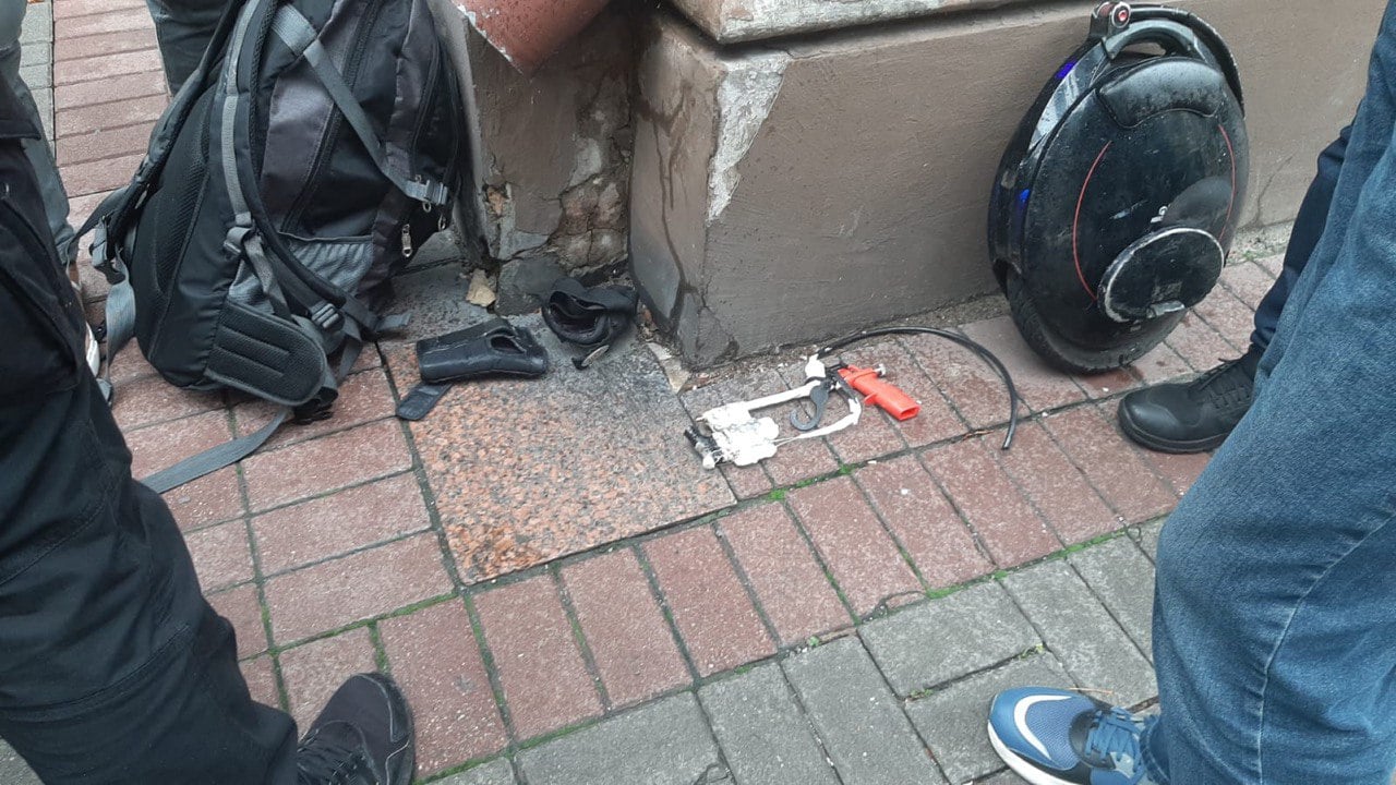 В Киеве подожгли Офис уполномоченного по правам человека (видео)