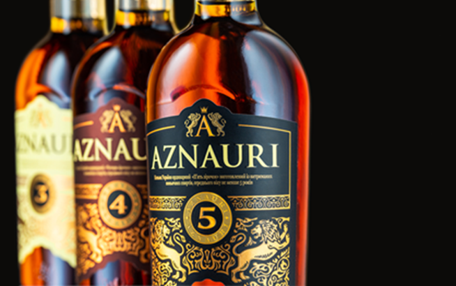 Коньяк AZNAURI №1 "Brand of the Year" - згідно з премією Spirits Business Awards у Лондоні