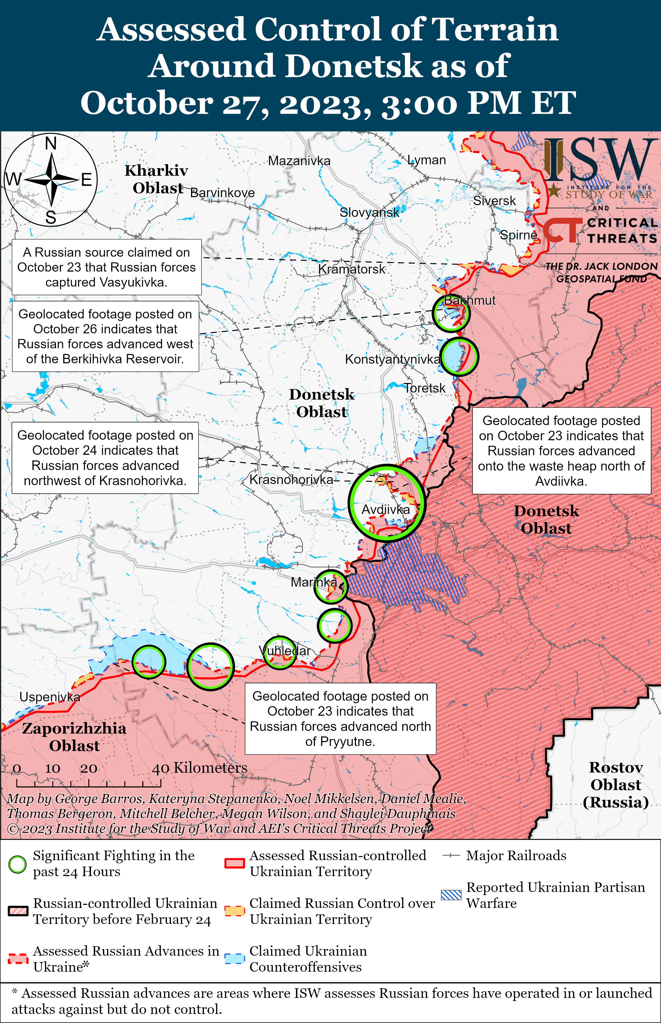 ВСУ имеют ограниченный успех в Запорожской области: карты ISW