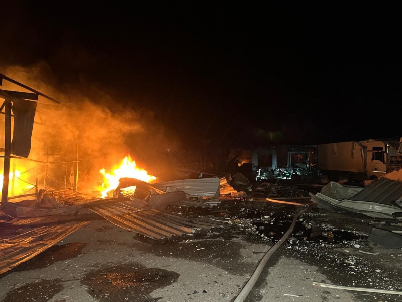 Eight Shahed drones strike Sumy, aftermath footage emerges