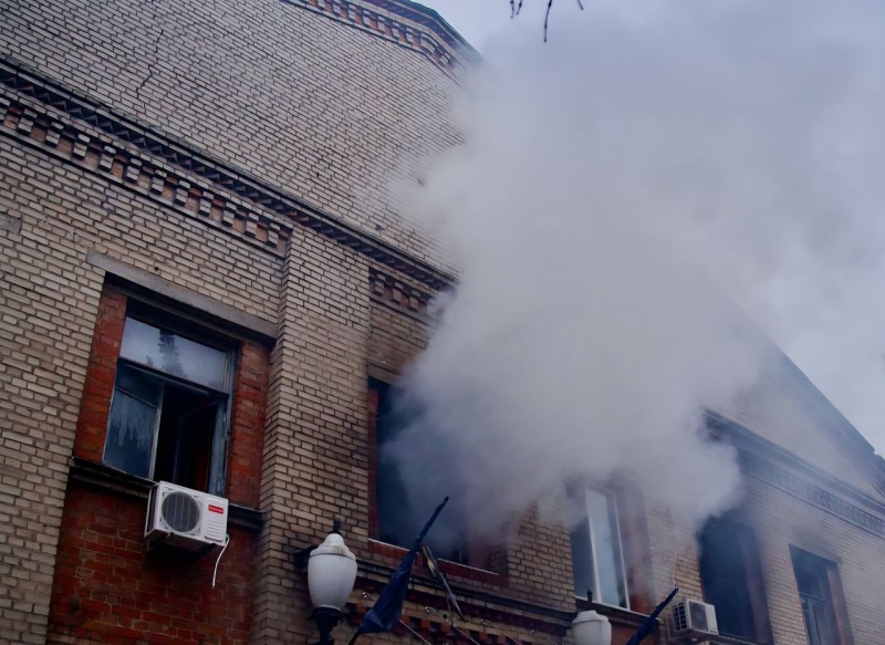 Russian drones strike Ukrainian city of Dnipro: Media building and homes damaged