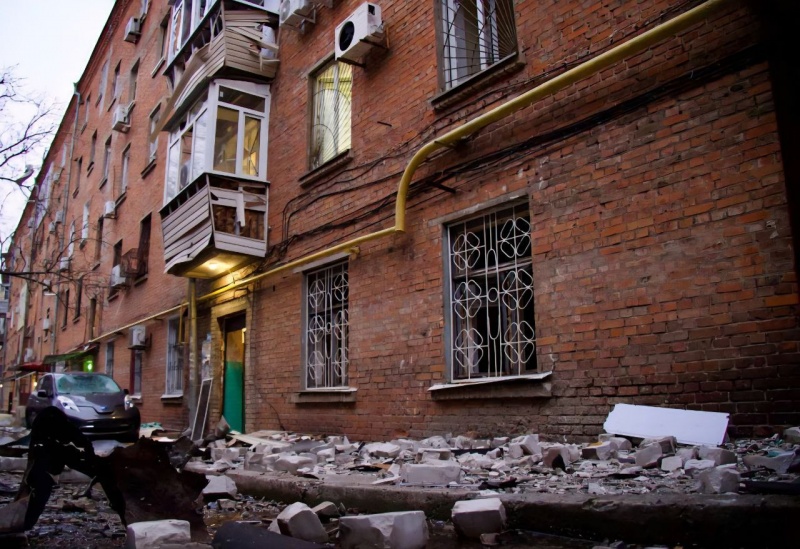 Russian drones strike Ukrainian city of Dnipro: Media building and homes damaged