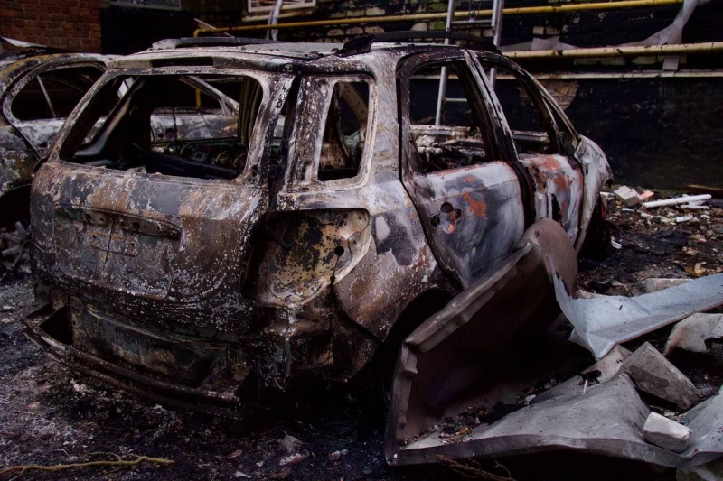 Russian drones strike Ukrainian city of Dnipro: Media building and homes damaged