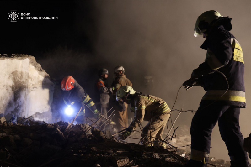 Russia's night attack on Dnipro: State Emergency Service summarized outcome
