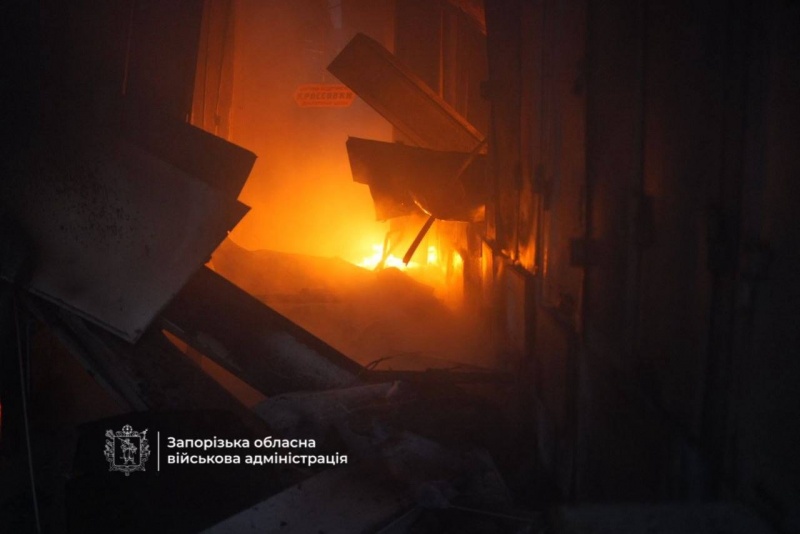 House destroyed, market on fire in Zaporizhzhia: Women killed, child among injured
