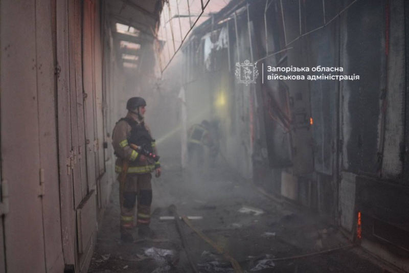 House destroyed, market on fire in Zaporizhzhia: Women killed, child among injured