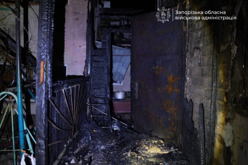 Russian strike devastates Zaporizhzhia, triggering fires and injuries
