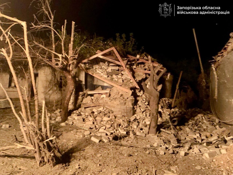 Zaporizhzhia hit by Russian night attack, blackout and fires reported