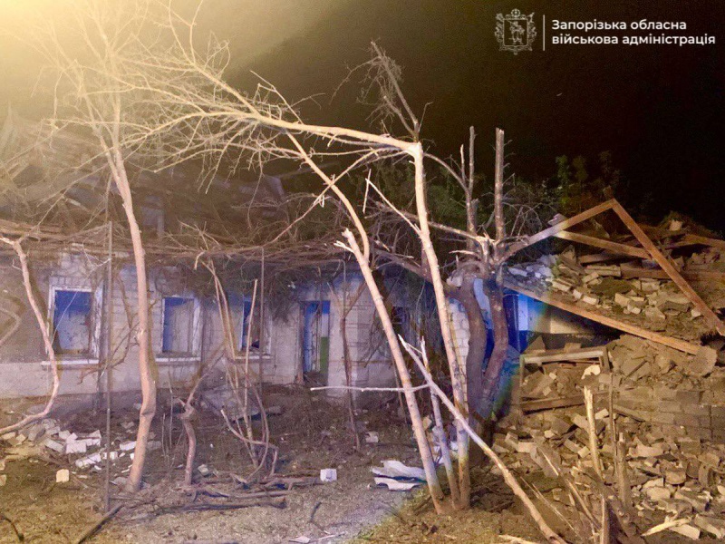 Zaporizhzhia hit by Russian night attack, blackout and fires reported