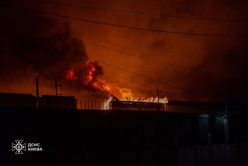 Russian overnight attack damages administrative buildings and trams across Kyiv