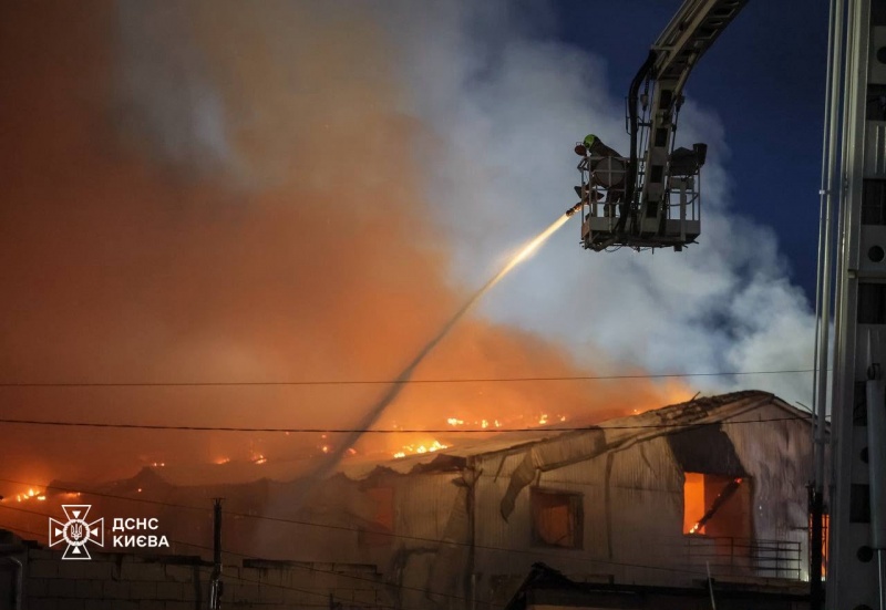 Russian overnight attack damages administrative buildings and trams across Kyiv