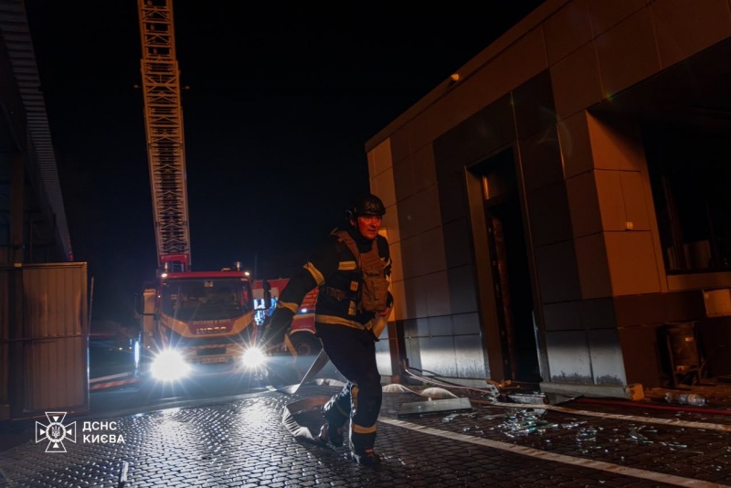 Russian overnight attack damages administrative buildings and trams across Kyiv