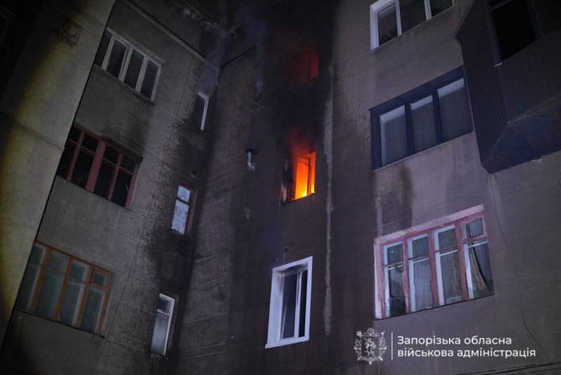 Russia hits Zaporizhzhia with drones, leaves people injured, buildings damaged