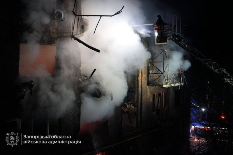 Russia hits Zaporizhzhia with drones, leaves people injured, buildings damaged