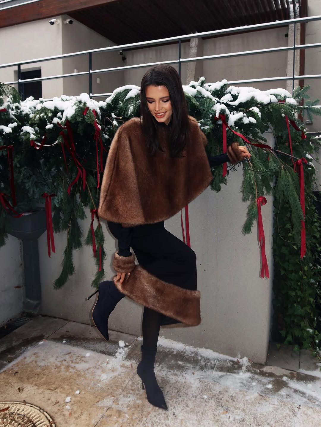 Образ, що виглядає на мільйон: як Софія Шамія носить екохутро цієї зими