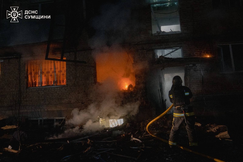 Sumy hit twice: Dozens of homes damaged, children wounded
