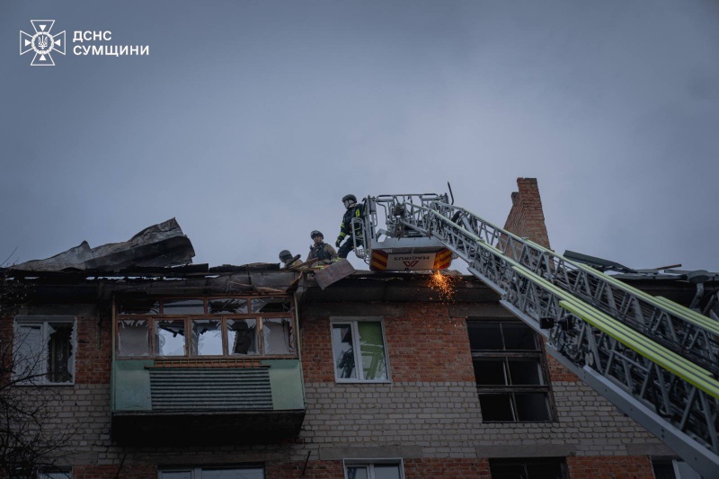 Sumy hit twice: Dozens of homes damaged, children wounded